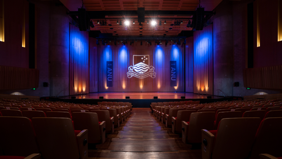ANU auditorium stage
